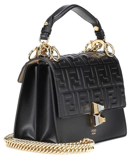 fendi twins tote black|fendi black shoulder bag.